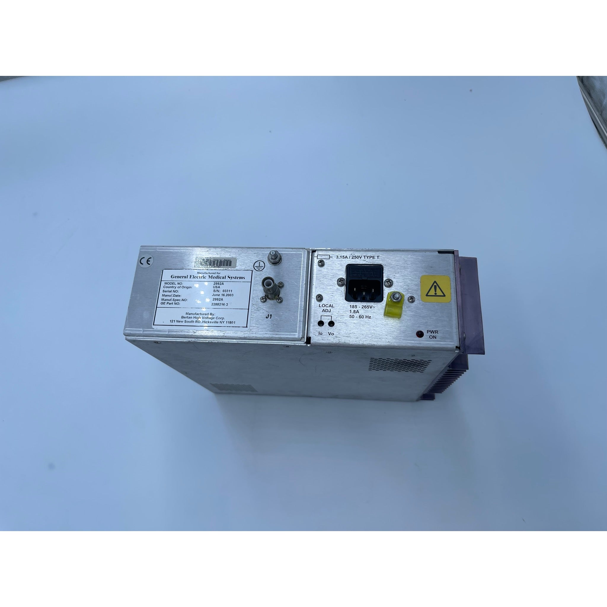 HVPS BERTRAN DETECTOR PS 1500VDC 230VAC, 2288216, 1500VDC